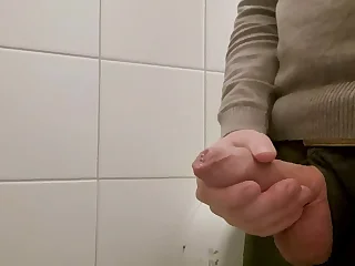 Jerking not present in a Swedish furniture store restroom